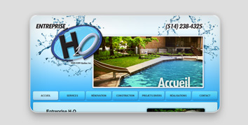 Entreprise H2O piscine creusée